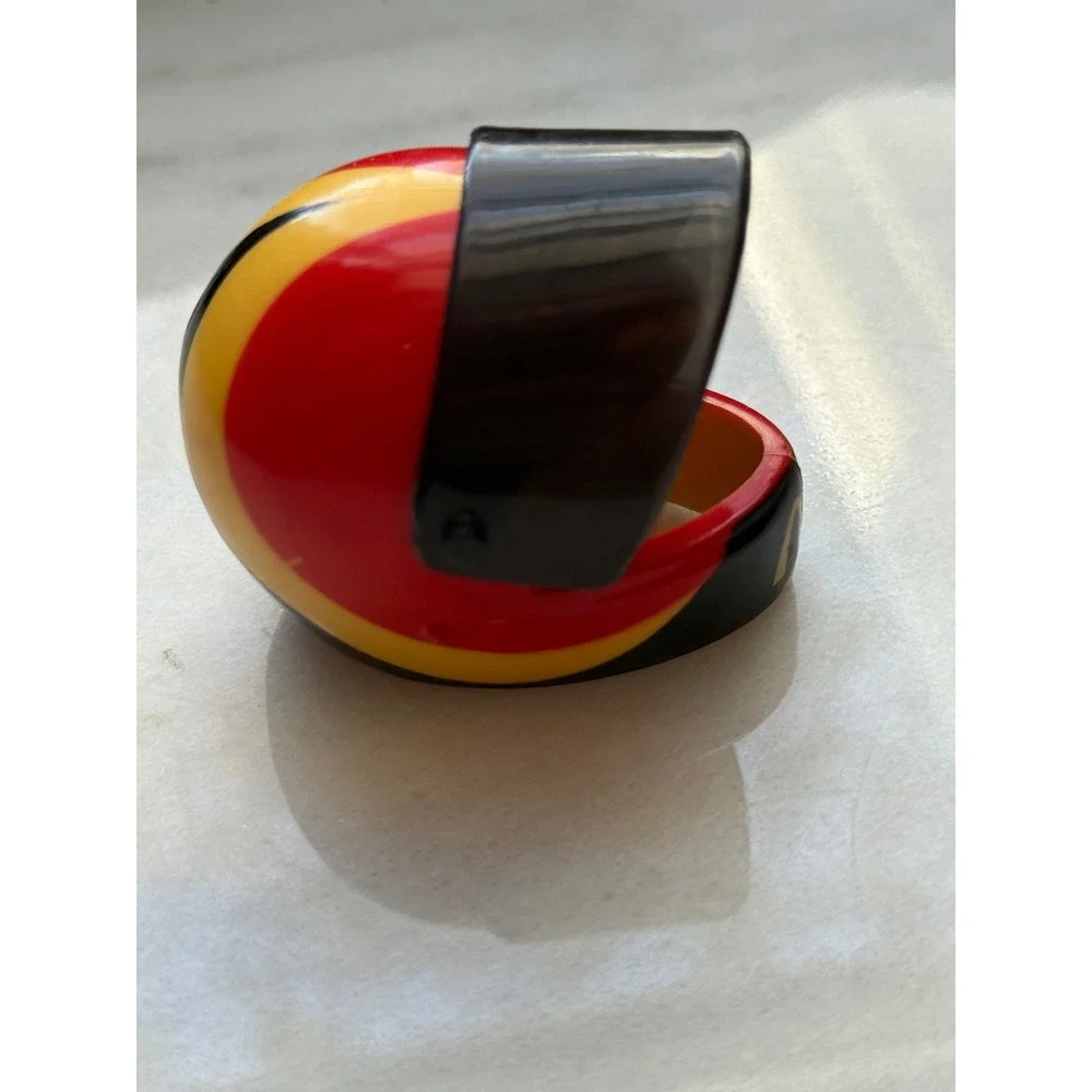 McDonalds Barbie Happy Meal Toy‎ Helmet Red Yellow Black Visor Collectible